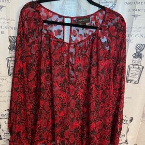 Size 22 Lane Bryant snakeskin, patterned blouse